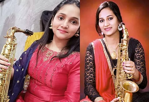 சாக்சபோன் இசையில் சாதிக்கும் மங்கைகள் லாவண்யா-சுப்புலட்சுமி