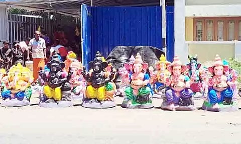 விநாயகர் சிலைகள் விற்பனை அமோகம்