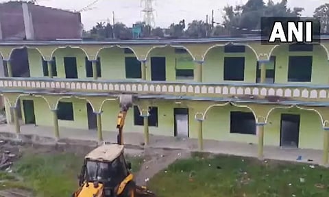 அசாமில் 3-வது சம்பவம்; விதிமீறி கட்டப்பட்ட மதரசாவை இடித்து தள்ளிய நிர்வாகம்