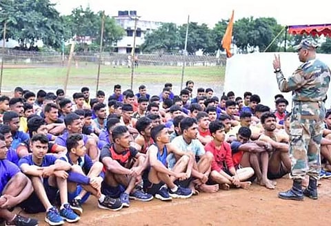 ஹாவேரியில் நடைபெறும் ராணுவ ஆள்சேர்ப்பு முகாமில் தார்வார் மாவட்டத்தை சேர்ந்த 2,538 பேர் பங்கேற்பு