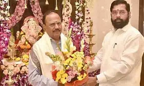 தேசிய பாதுகாப்பு ஆலோசகர் அஜித் தோவலுடன் ஏக்நாத் ஷிண்டே சந்திப்பு