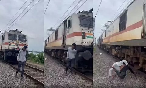 ஓடும் ரெயில் முன் சென்று ரீல் வீடியோ எடுக்க முயன்ற மாணவர் தலையில் அடிபட்டு பலத்த காயம்