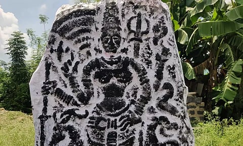 பல்லவர் கால கொற்றவை சிற்பம் கண்டெடுப்பு