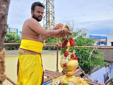 திண்டுக்கல் அஷ்டலட்சுமி கோவில் கும்பாபிஷேகம் ஏராளமான பக்தர்கள் தரிசனம்