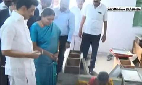 கோவில்பட்டியில் உள்ள தீப்பெட்டி தொழிற்சாலையில் முதல்-அமைச்சர் மு.க.ஸ்டாலின் ஆய்வு