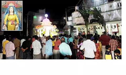 பாளையம் புனித ஆரோக்கிய மாதா ஆலய சப்பர பவனி