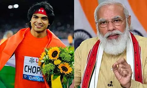 தொடர்ச்சியான வெற்றிகள் இந்திய தடகளத்தில் பெரும் முன்னேற்றத்தை காட்டுகிறது - நீரஜ் சோப்ராவுக்கு பிரதமர் மோடி வாழ்த்து