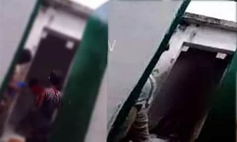 கழிவறையை சுத்தம் செய்த மாணவர்கள் - பள்ளி முதல்வர் சஸ்பெண்ட்