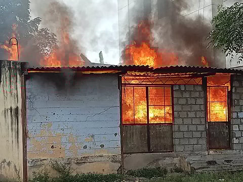 ஆத்தூரில் குடோனில் தீ விபத்து