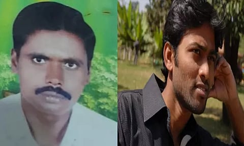 சமூக ஆர்வலர் ஜெகநாதன், குவாரி உரிமையாளர் செல்வக்குமார் 