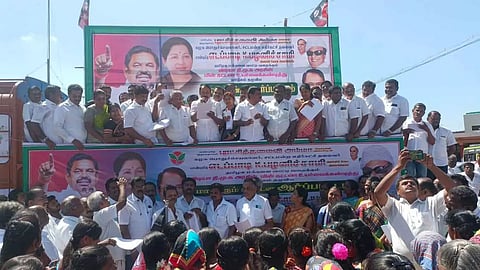 மின்கட்டண உயர்வை கண்டித்து அ.தி.மு.க. ஆர்ப்பாட்டம்