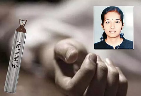 ஐ.டி.நிறுவன பெண் ஆன்லைனில் வாங்கிய ஹீலியம் வாயுவை சுவாசித்து தற்கொலை