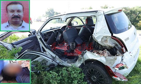 சாலையோர தடுப்பில் கார் மோதிய விபத்தில் தந்தை-மகள் பலி: தாயின் இறுதிச்சடங்கில் பங்கேற்க சென்றபோது சோகம்....!