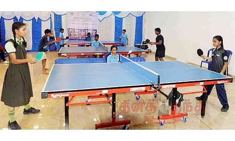 பள்ளி மாணவ-மாணவிகளுக்கான டேபிள் டென்னிஸ் போட்டி