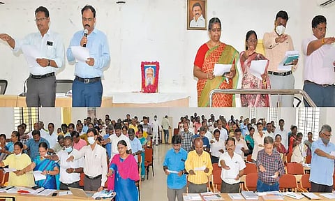 பெரியார் பிறந்த தினத்தை முன்னிட்டு சமூகநீதி நாள் உறுதிமொழி ஏற்பு நிகழ்ச்சி