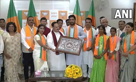 பா.ஜ.க.வில் இணைந்த, ஐக்கிய ஜனதா தள கட்சியின் தாத்ரா நாகர் ஹாவேலி, டையூ டாமன் பிரிவினர்