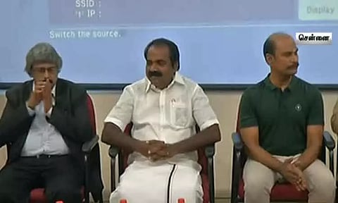 மெரினாவில் பேனா சிலை; விரைவில் கருத்துக்கேட்புக் கூட்டம் - அமைச்சர் மெய்யநாதன் தகவல்