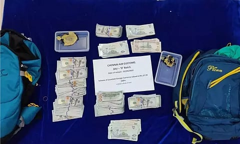 சென்னை விமான நிலையத்தில் ரூ.37 லட்சம் வெளிநாட்டு பணம் பறிமுதல்