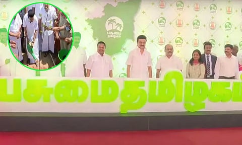 வண்டலூர் பூங்காவில் பசுமை தமிழ்நாடு இயக்கத்தை தொடங்கி வைத்தார் முதல்-அமைச்சர் மு.க.ஸ்டாலின்