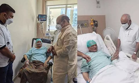 கர்நாடக முன்னாள் முதல்-மந்திரி எஸ்.எம்.கிருஷ்ணா மருத்துவமனையில் அனுமதி