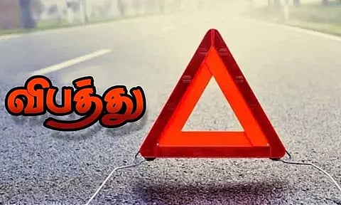 மோட்டார் சைக்கிள்- ஷேர் ஆட்டோ மோதல்; கொத்தனார் பலி