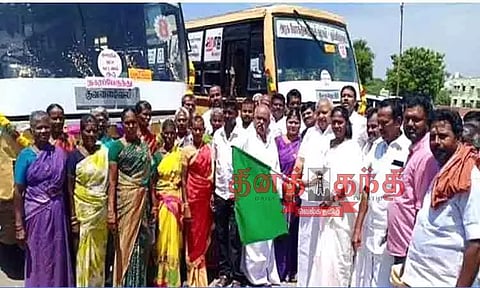 3 கிராமங்களுக்கு புதிய வழித்தடத்தில் பஸ்கள் இயக்கம்