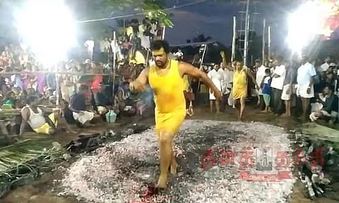 திரவுபதியம்மன் கோவிலில் தீ மிதி திருவிழா