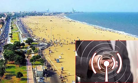 மெரினா கடற்கரையில் 24 மணி நேரமும் இலவச இணைய வசதி வழங்க மாநகராட்சி திட்டம்