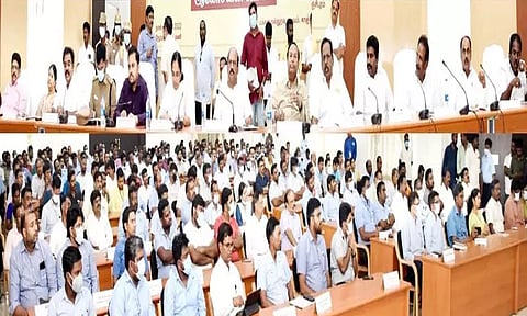 காஞ்சீபுரம், செங்கல்பட்டு மாவட்டங்களை சேர்ந்த தொழிற்சாலை பிரதிநிதிகளுடன் ஆலோசனை