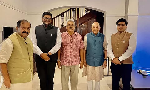 கோத்தபய ராஜபக்சேவுடன் பாஜக மூத்த தலைவர் சுப்ரமணியன் சுவாமி சந்திப்பு