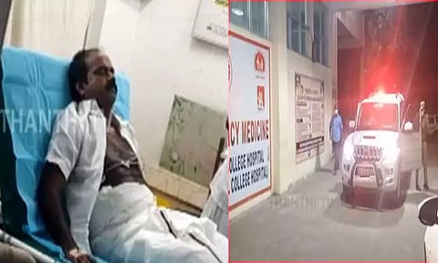 மருத்துவமனையில் சிகிச்சை முடிந்து சென்னை புறப்பட்டார் அமைச்சர் மெய்யாநாதன்