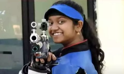 தேசிய விளையாட்டுப் போட்டி - துப்பாக்கி சுடுதலில் இளவேனில் வாலறிவன் தங்கப் பதக்கம் வென்றார்