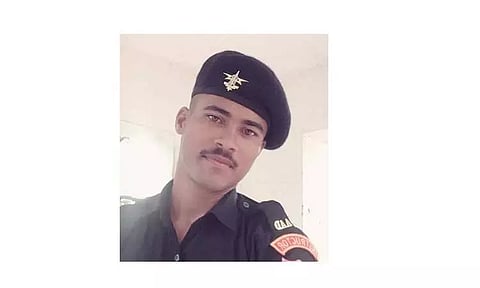 விபத்தில் சிக்கி ராணுவ வீரர் சாவு