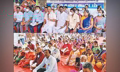 மூவரசம்பட்டு ஊராட்சியில் கிராம சபை கூட்டம்; அமைச்சர், கலெக்டர் பங்கேற்பு