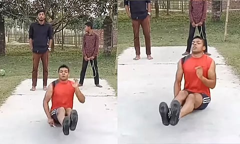 ஒரு நிமிடத்தில் 100-க்கும் மேற்பட்ட ஸ்கிப்பிங் செய்து கின்னஸ் உலக சாதனை படைத்த நபர்