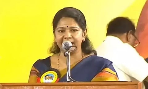 அப்பா இடத்தில் மு.க.ஸ்டாலினை வைத்து பார்க்கிறேன்; எப்போதும் அவர் பின்னால் நிற்பேன் – கனிமொழி எம்.பி. பேச்சு