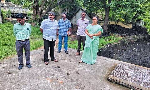 காஞ்சீபுரம் மாநகராட்சி மேயர் ஆய்வு