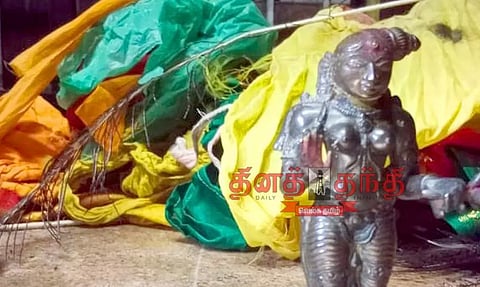 3 உலோக சாமி சிலைகள் கண்டெடுப்பு