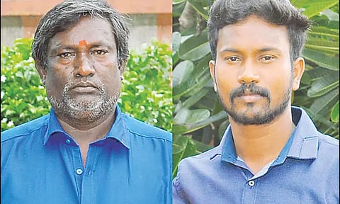 மின்சாரம் தாக்கி தந்தை, மகன் பலி