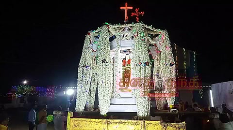 புஷ்பகிரி குழந்தை தெரசால் ஆலய தேர்த்திருவிழா