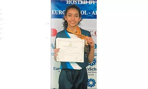 தேசிய ஜிம்னாஸ்டிக்ஸ்: சென்னை பள்ளி மாணவி 3 வெண்கலம் வென்றார்