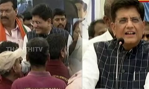 தமிழகத்தில் இருந்து குடும்ப ஆட்சியை அகற்ற வேண்டும் - மத்திய மந்திரி பியூஸ் கோயல்