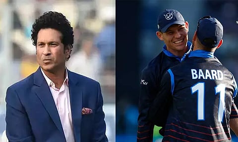 டி20 உலகக் கோப்பை: இலங்கைக்கு அதிர்ச்சியளித்த நமிபியா அணி- சச்சின் டெண்டுல்கர் பாராட்டு