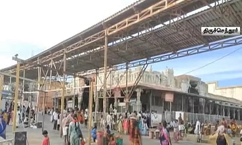 திருச்செந்தூர் முருகன் கோவிலில் கந்தசஷ்டி திருவிழா - முன்னேற்பாடு பணிகள் தீவிரம்