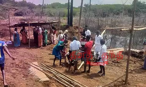 தீண்டாமை ஒழிப்பு இயக்கத்தின் சார்பில் குடியேறும் போராட்டம்