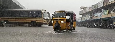 நத்தத்தில் பலத்த மழை