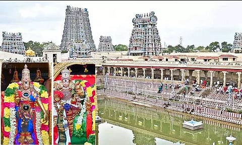 மதுரை மீனாட்சி அம்மனுக்கு வைரக்கிரீடம் அலங்காரம்