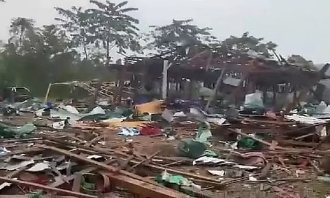 மியான்மரில் சோகம்: வான்வழி தாக்குதலில் 60 பேர் பலி