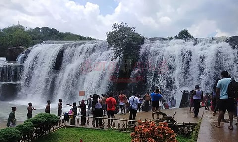 ஒரு வாரகால தடைக்குப்பின் மீண்டும் களை கட்டிய திற்பரப்பு அருவி - சுற்றுலா பயணிகள் உற்சாகம்