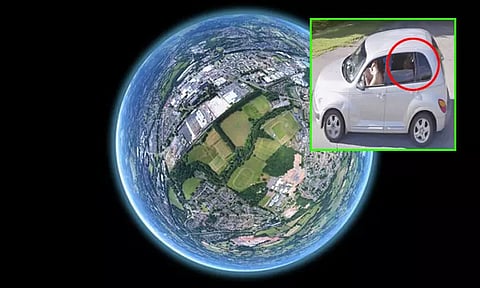 காரில் வேற்று கிரகவாசியை பார்த்து அதிர்ந்தேன்... கூகுள் எர்த் பெண் பயனாளரின் ஆச்சரிய தகவல்